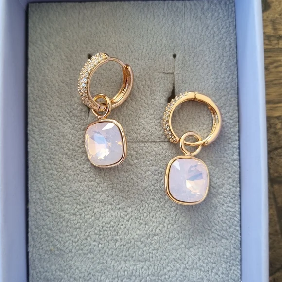 Earrings with Swarovski crystals - Picture 3 of 6